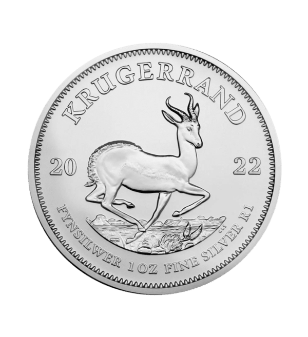 Moneda Krugerrand Plata 1 oz 2022 - INVERMONEDA