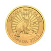 Moneda The Majestic Polar Bear Oro 1_10 oz 2022 cara - INVERMONEDA