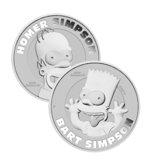 Lote Monedas Simpson - Bart y Hommer - INVERMONEDA