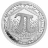 Perspectiva frontal de la cruz de la moneda de plata Pi de 1 onza de 2023