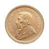 Perspectiva frontal de la cara de la moneda de oro de 1⁄2oz de 2024, con el busto lateral del presidente Paul Kruger
