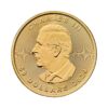 Perspectiva frontal de la cara de la moneda de oro Maple Leaf de 1oz de 2024, con el rostro de Carlos III