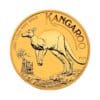 Perspectiva frontal de la moneda de oro Canguro de 1/2oz de 2024