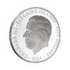 Perspectiva lateral del canto de la cara de la moneda de plata Año del Dragón de islas Pitcairn de 1oz de 2024