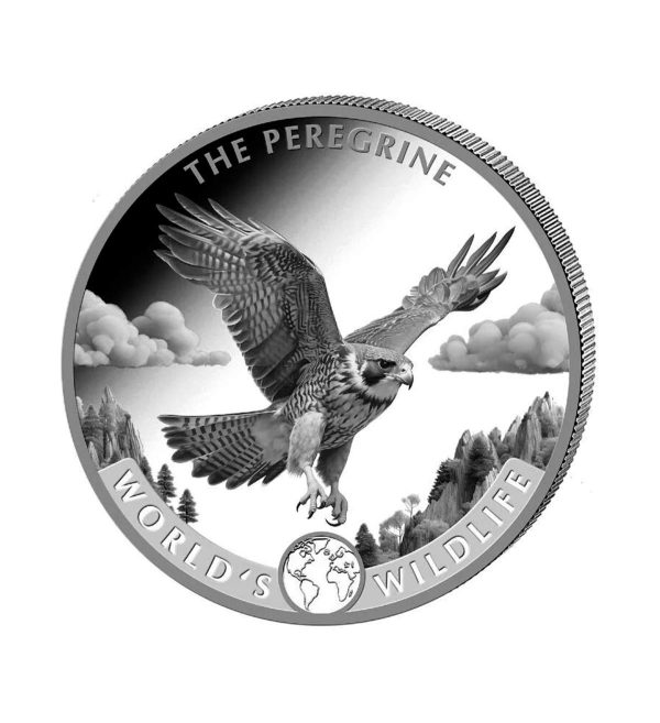 Moneda Halcón Peregrino Plata 1 oz 2024 - Worlds Wildlife Moneda Halcón peregrino Plata 1 oz 2024 - Worlds Wildlife