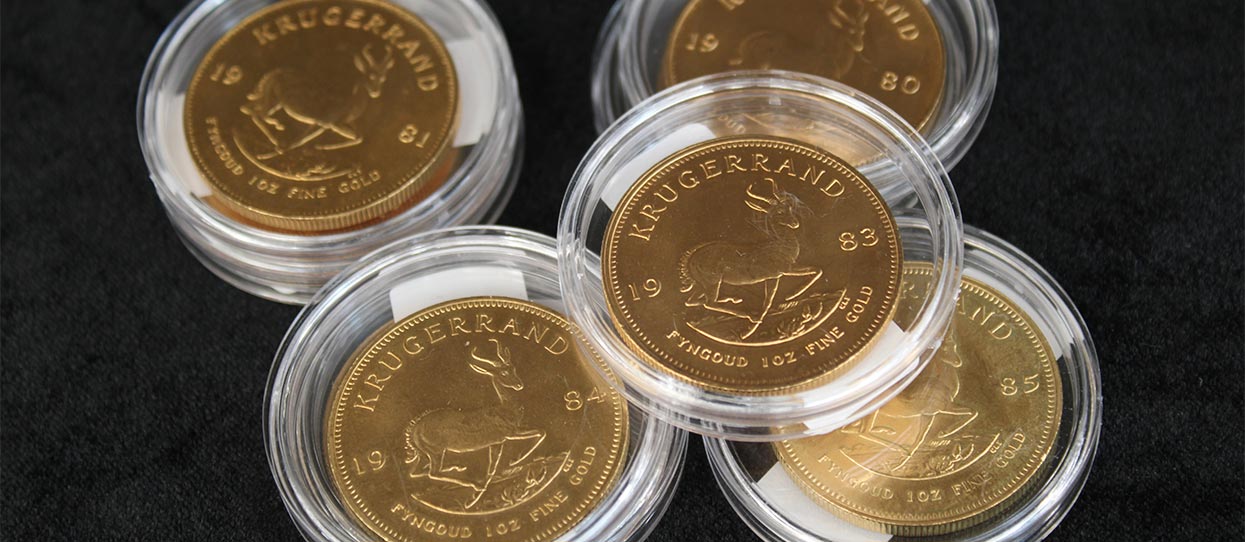 Monedas de oro Krugerrand, la joya de la corona de la South African Mint