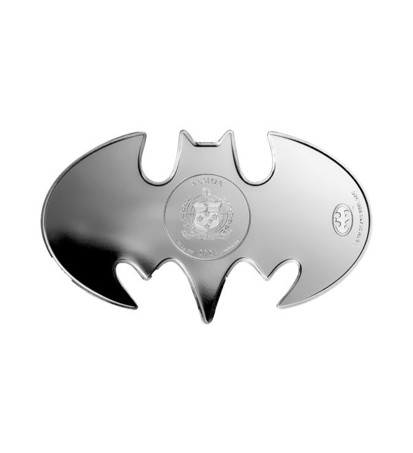 Moneda Batman Batarang Plata Policromada 1 oz 2024 - DC Comics