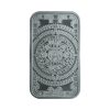 Perspectiva frontal del reverso del lingote de plata Calendario azteca de 1oz de 2024