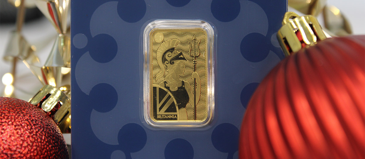 Lingote de oro de la colección Britannia