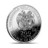 cara-moneda-arca-noe-plata-1_2-oz-2025 Perspectiva frontal de la cara de la moneda de plata Arca de Noé de 1/2oz de 2025, con el escudo de armas de Armenia y el valor nominal de la moneda