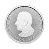 Perspectiva frontal de la cara de la moneda de plata Toro y oso de 2oz de 2025, que muestra el rostro del monarca Carlos III