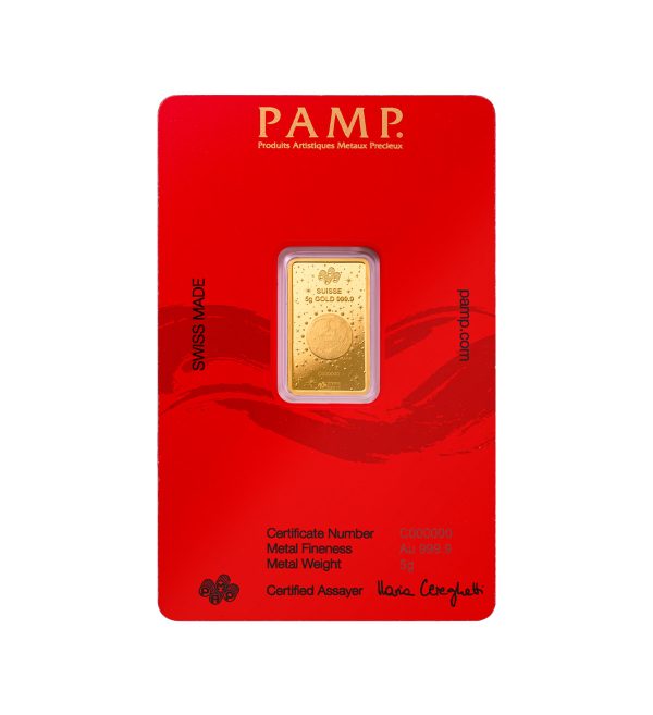 Lingote Oro Pamp 5 gr - White Snake The Lunar Legends