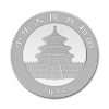 Perspectiva frontal de la cara de la moneda de plata Panda Chino de 30gr de 2025, que muestra al templo budista más importante del país asiático