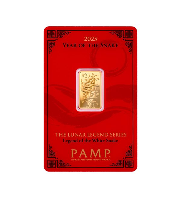 Lingote Oro Pamp 5 gr - White Snake The Lunar Legends