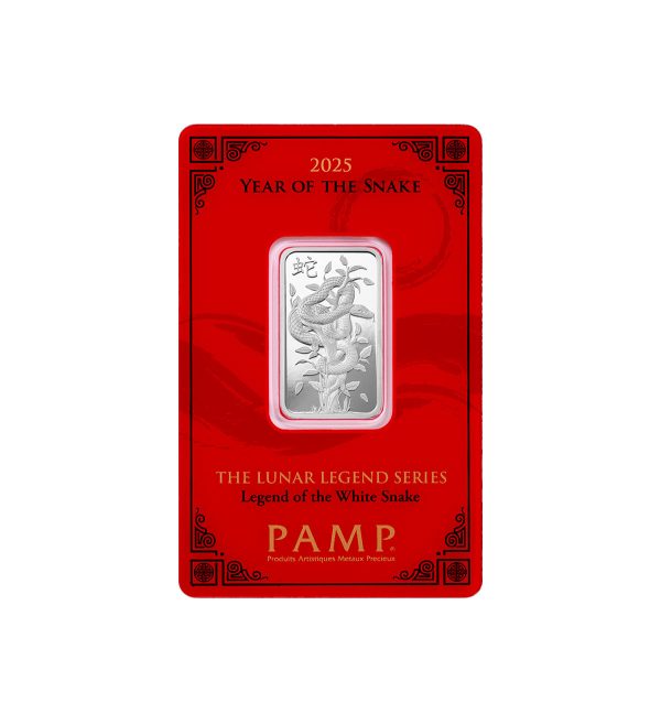 Lingote Plata Pamp 10 gr - White Snake The Lunar Legends