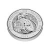 Perspectiva cenital del canto de la moneda de plata Pantera de la Reina de 2oz de 2025
