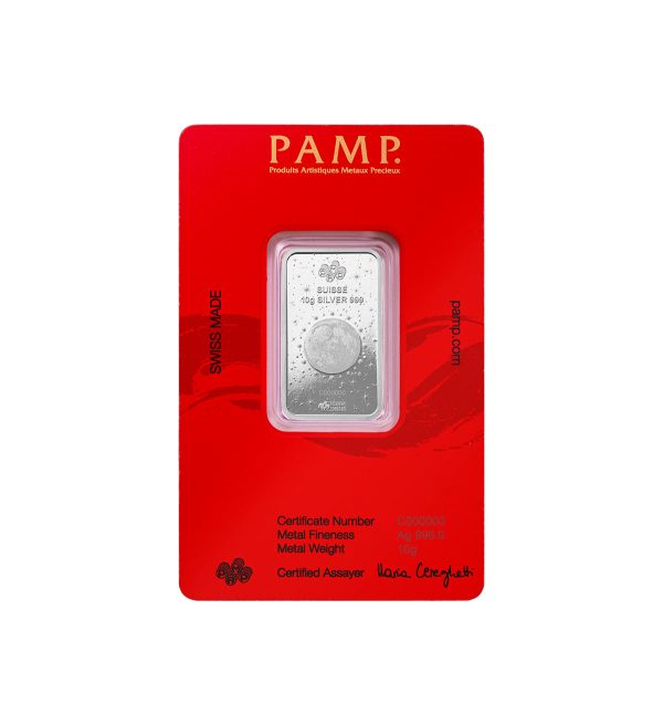 Lingote Plata Pamp 10 gr - White Snake The Lunar Legends