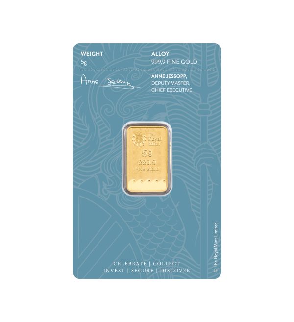 Lingote Oro Britannia 5 g Royal Mint