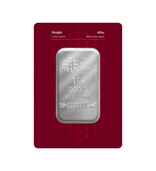 Lingote Odín Plata 1 oz - Dioses Nórdicos