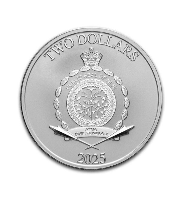 Moneda Iron Man vs Ultron Plata 1oz 2025 - Serie Marvel Comics