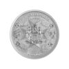 Perspectiva frontal de la cara de la moneda de plata Golden Eagle de 1oz de 2025, que muestra al escudo de armas de Malta