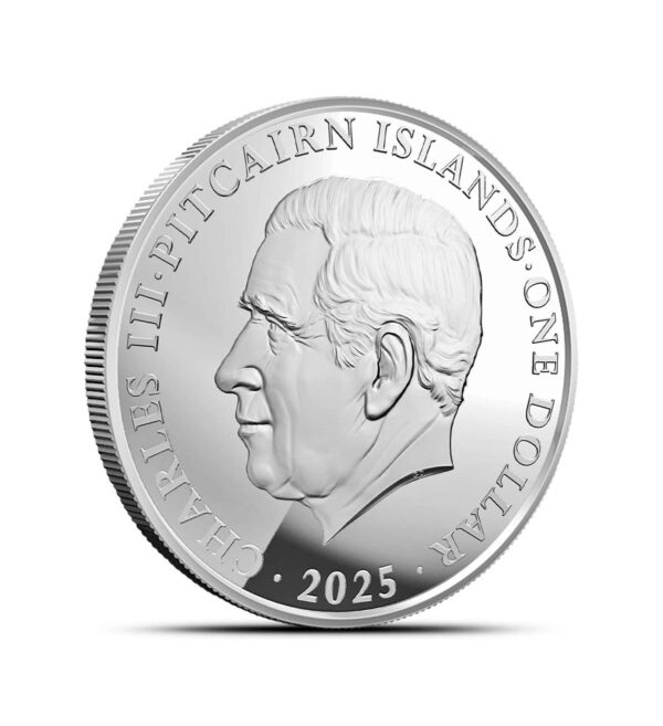 Moneda Pitcairn Tortuga Plata 1 oz 2025 — Maravillas del Océano