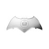 Perspectiva frontal de la cara de la moneda de plata Batarang de 1oz de 2025