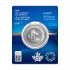 Perspectiva frontal del anverso del blister de la moneda de plata The Majestic Polar Bear de 1oz de 2025
