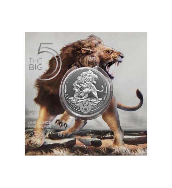 Moneda León Plata 1 oz 2025 — Serie Big Five