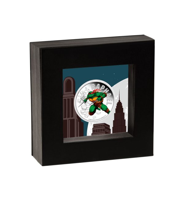 Moneda Raphael Plata Policromada 1 oz 2025 — Tortugas Ninja