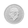 Perspectiva frontal de la cara de la moneda de plata Britannia de 1oz de 2026, que muestra el rostro de Charles III