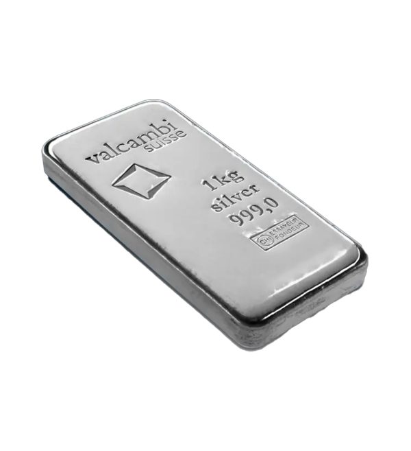 Lingote Valcambi Plata 1 kg — Minted