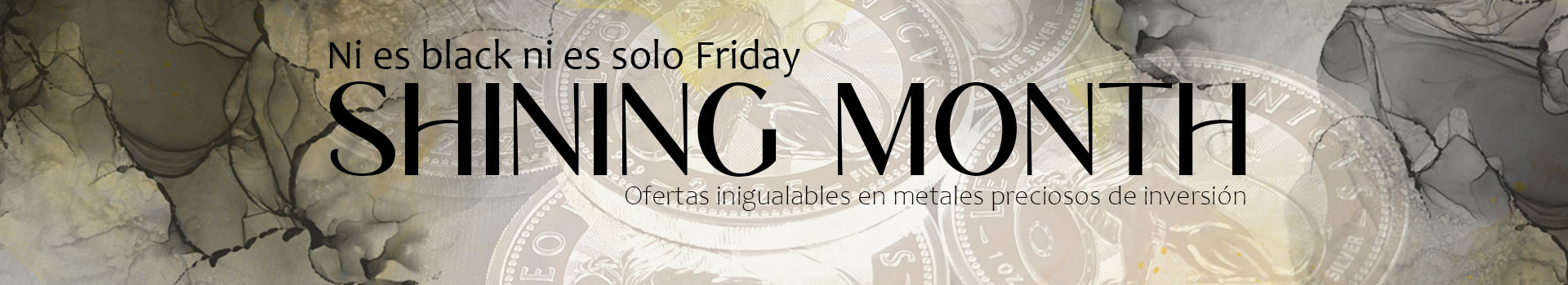 Banner de la promoción de descuentos de lingotes de oro