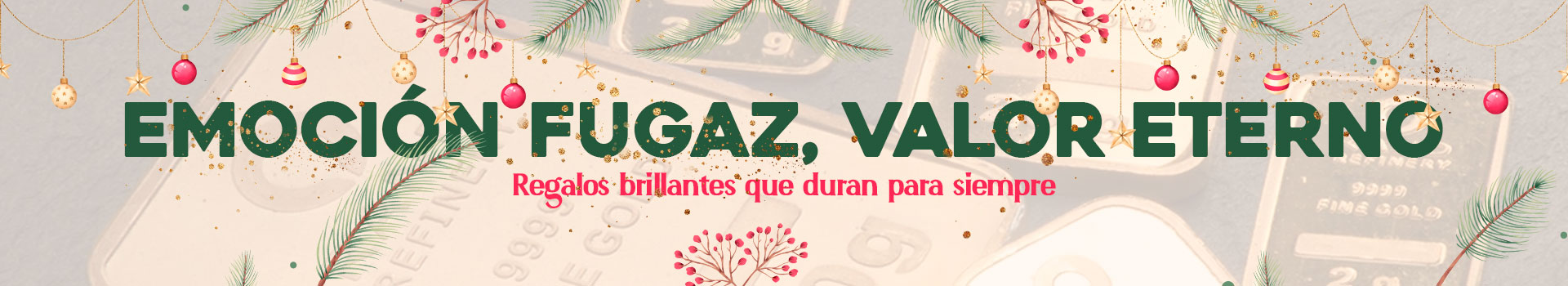 Banner de la promoción de descuentos de lingotes de oro