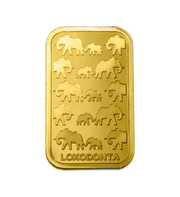 Lingote Loxodonta Africana 100 g Oro Minted