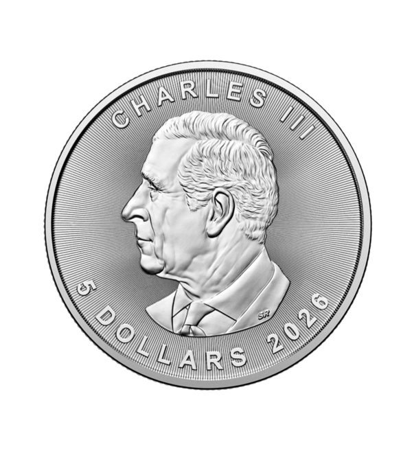 Moneda Maple Leaf Plata 1 Oz 2026