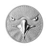 Perspectiva frontal de la moneda de plata Eagle de 1oz de 2025