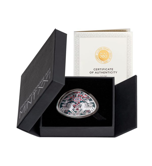 Moneda Zoretsvit Plata Policromada 1 oz 2026 — Pysanka ucraniano