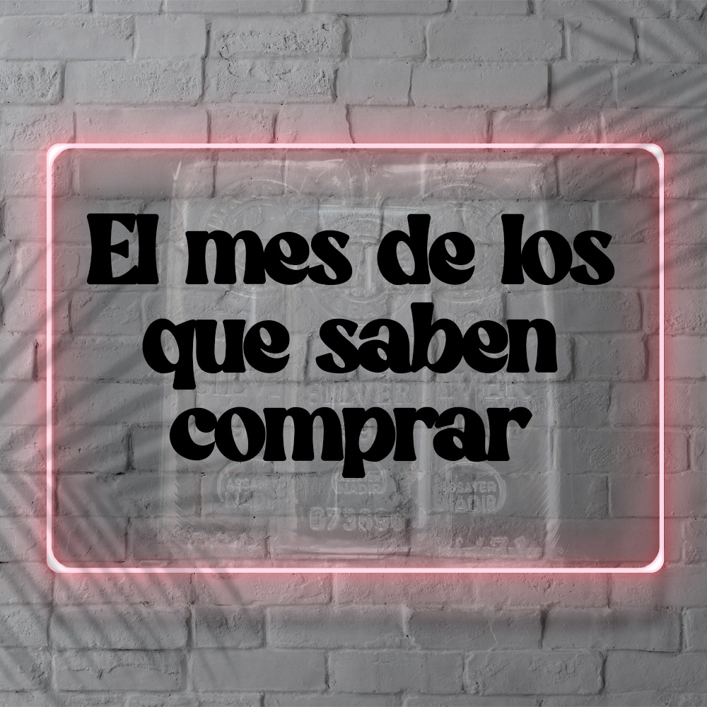 Banner de la promoción de descuentos de lingotes de oro, con el fondo de una serie de lingotes de diferentes refinerías