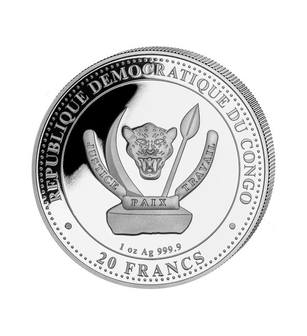 Moneda Megalodon Plata 1 Oz 2025 — Prehistoric Life