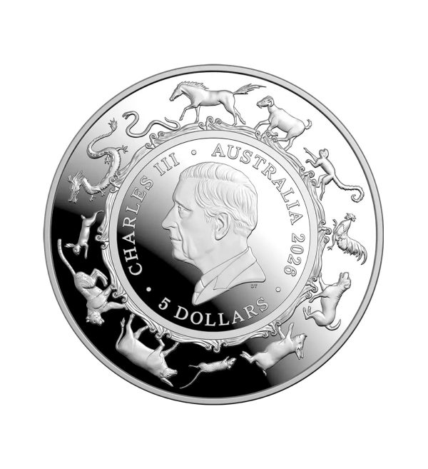 Moneda Cúpula Año del Caballo Plata 1 oz 2026