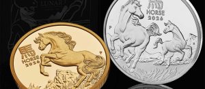 Las monedas de oro y plata del Año del Caballo de The Perth Mint