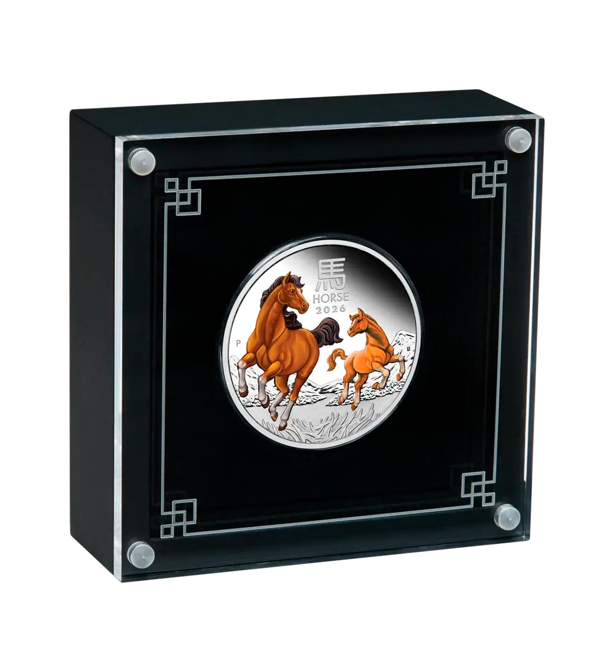 Moneda Conmemorativa Año Del Caballo 2026 – Símbolo De Riqueza Y Éxito, Con Base Y Bolsa De Tela, Regalo Decorativo Para Coleccionistas