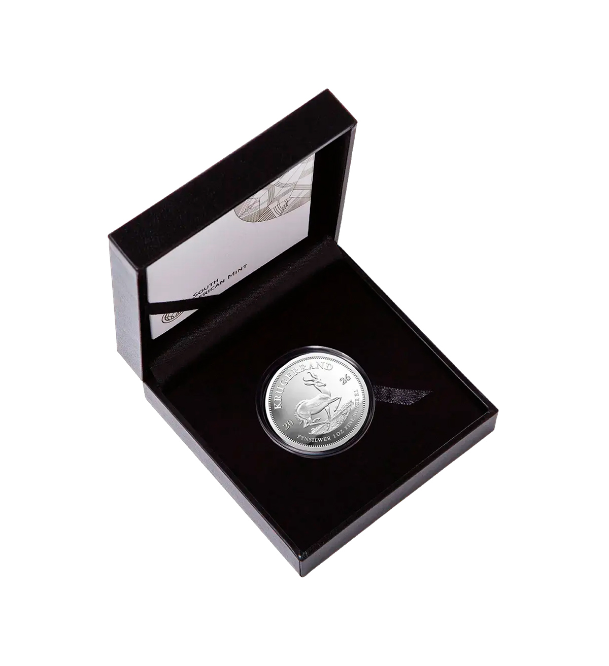 Moneda Krugerrand Plata 1 oz 2026 — Edición caja