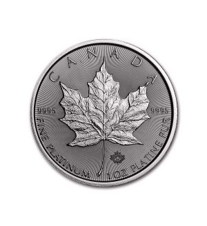 Moneda Maple Leaf Platino 1 oz 2020 CRUZ - INVERMONEDA
