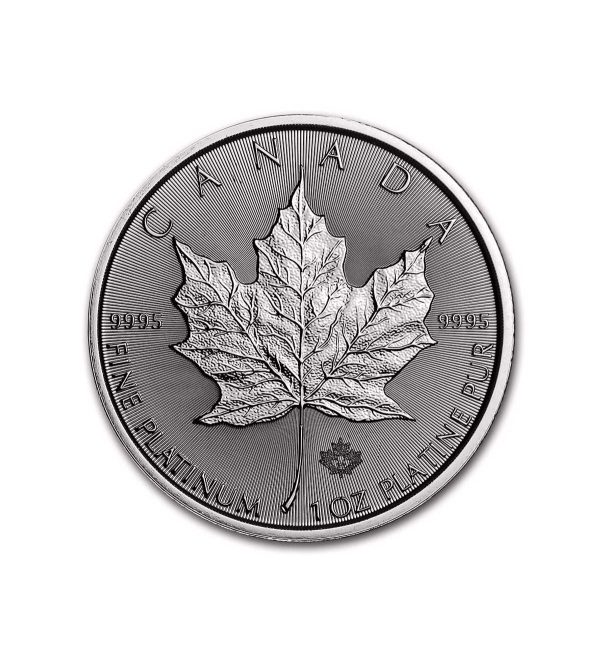 Moneda Maple Leaf Platino 1 oz 2020 CRUZ - INVERMONEDA