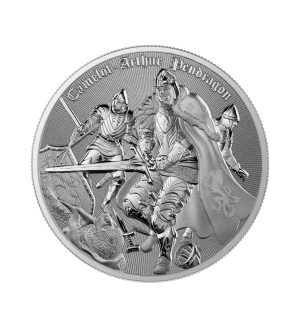 Moneda Arthur Pendragon Plata 1 oz 2023 — Serie Camelot