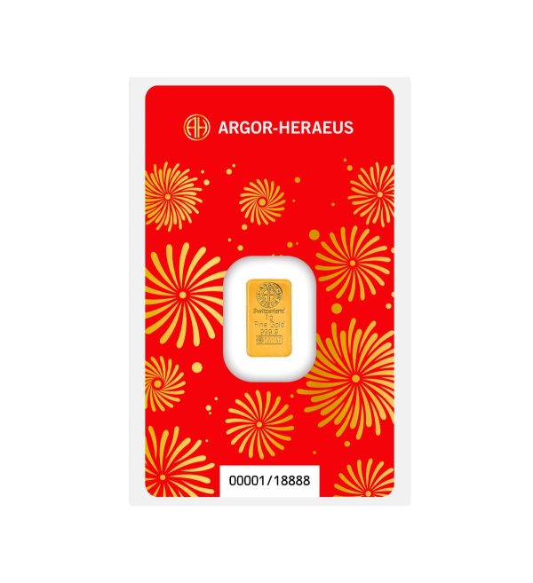 Lingote Argor-Heraeus Oro 1 g Año del Caballo 2026