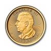 Perspectiva frontal de la cara de la moneda de oro Maple Leaf de 1/1o oz de 2026