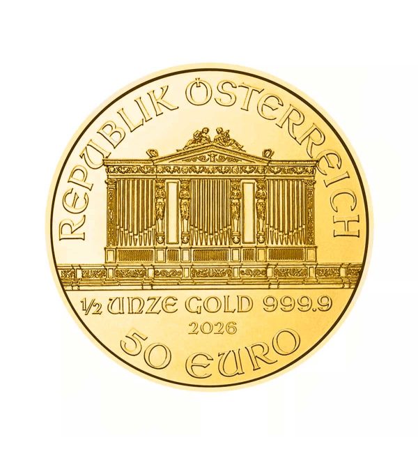 Moneda Filarmónica Viena Oro 1/2 oz 2026